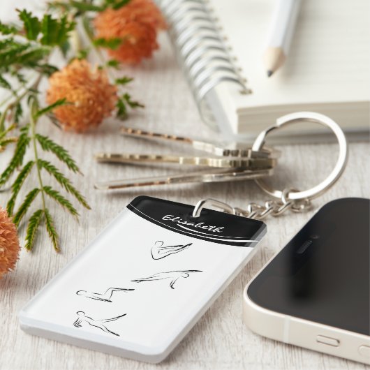 Porte-clés Poteaux Pilates (Devant droit)