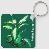 Porte-clés Pothos plante d'intérieur (Dos)