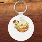 Porte-clés Potion d'automne avec grenouilles Classique (Recto)