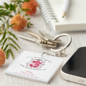 Porte-clés Pots d'amour Badge de la Saint-Valentin (Devant Droit)