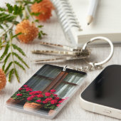 Porte-clés Pots de fleurs de fenêtres dans le village (Devant droit)