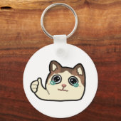 Porte-clés pouce de chat pleurer (Verso)