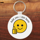 Porte-clés Pouces vers le haut personnalisées (Recto)