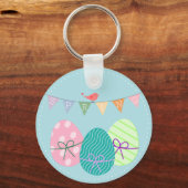 Porte-clés Poudre de printemps bleu OE de Pâques (Recto)