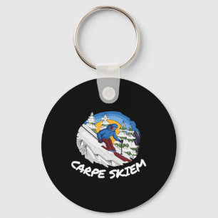 Porte-clés Poudre Drôle Ski Carpe Skiem