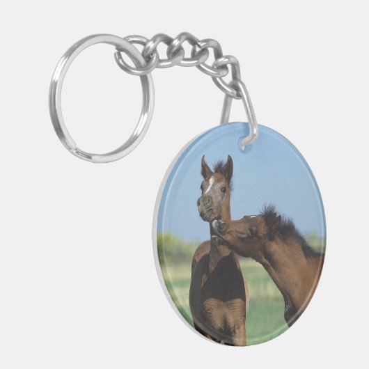 Porte-clés Poulains jouant 2 (Devant gauche)