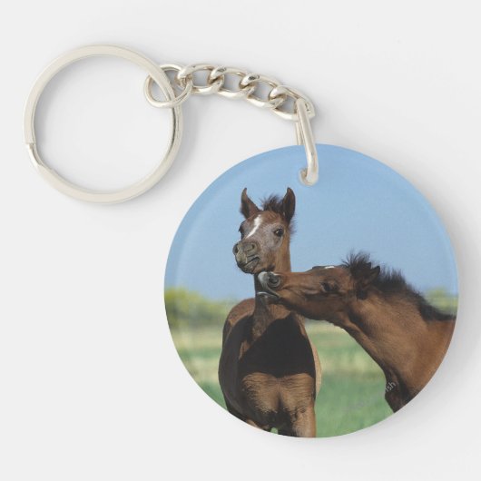 Porte-clés Poulains jouant 2 (Devant)