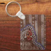 Porte-clés Poule de campagne (Recto)
