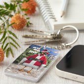 Porte-clés Poule de Noël (Devant droit)