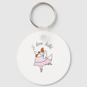 Porte-clés poule drôle (Recto)