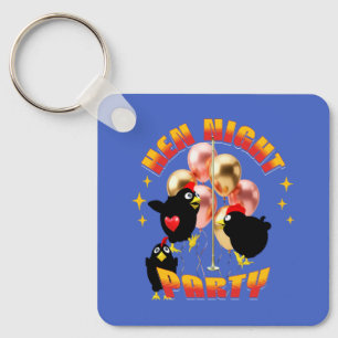 Porte-clés Poule drôle pour la fête de la future mariée