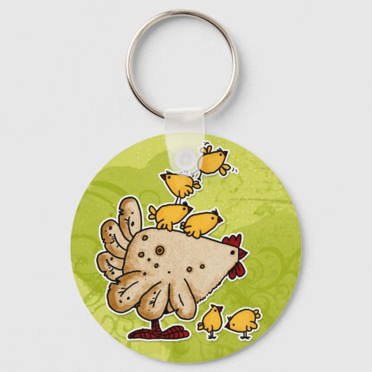 Porte-clés poulet (Recto)