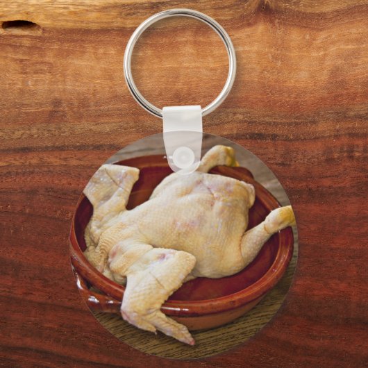 Porte-clés Poulet à peau (Recto)