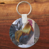 Porte-clés POULET/coq (Recto)