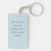 Porte-clés Poulet de dragon vert hiver (Dos)