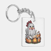 Porte-clés Poulet d'Halloween #5 Art numérique (Devant gauche)