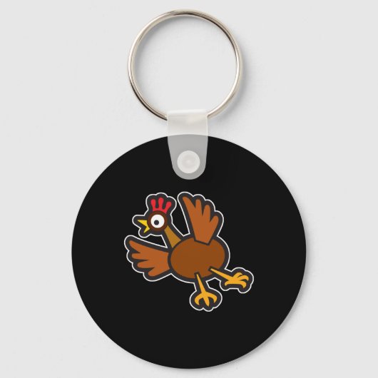 Porte-clés poulet drôle (Recto)