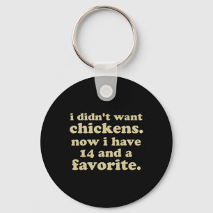 Porte-clés Poulet Drôle Husnd De La Dame Du Poulet Fou Hommes