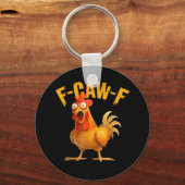 Porte-clés Poulet F-Caw-F Classique Cool Unique (Recto)