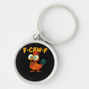 Porte-clés Poulet F-Caw-F essentiel drôle tendance