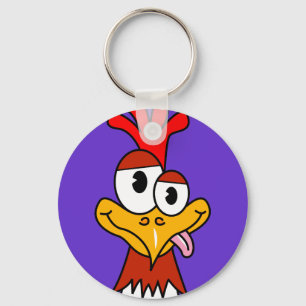 Porte-clés Poulet fou