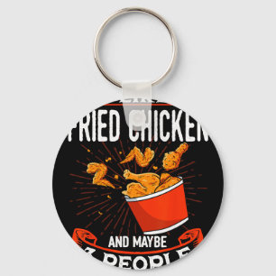 Porte-clés Poulet Frit Amoureux De Nourriture Plat Restaurant