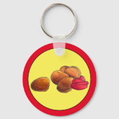 Porte-clés Poulet Nuggets Ketchup Junk Fast Food Foin (Recto)