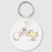 Porte-clés Poulet ou Oeuf ? (Recto)