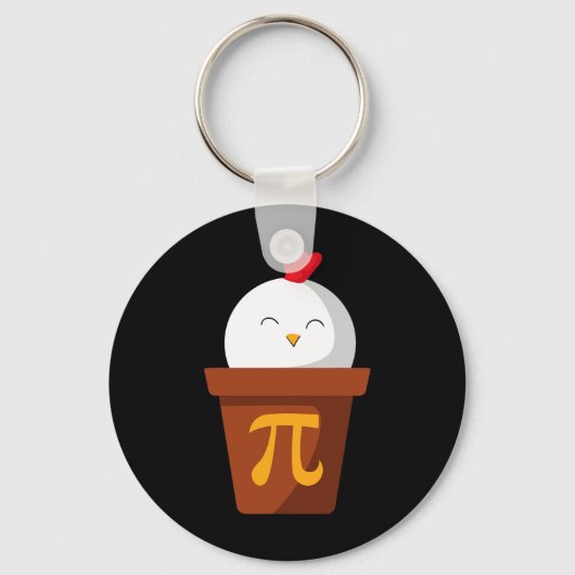 Porte-clés Poulet Pot Pie Pi Day T Chemise Math Enseignants C (Recto)