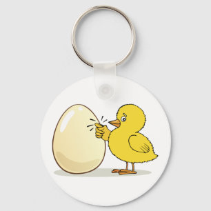 Porte-clés Poulets Et Oeufs Jaunes