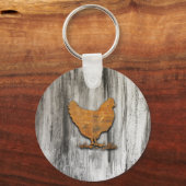 Porte-clés Poulets rustiques (orange) (Recto)
