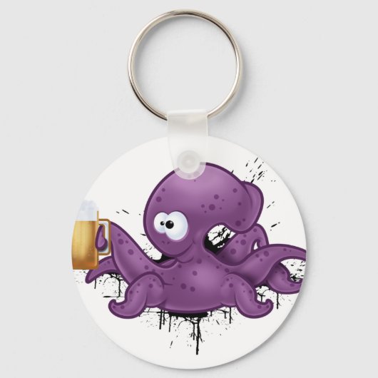 Porte-clés poulpe alcoolique (Recto)