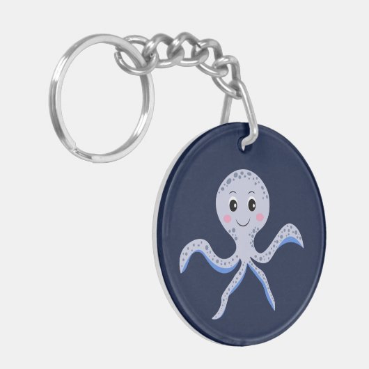 Porte-clés Poulpe sous la mer motif pour enfants (Devant gauche)