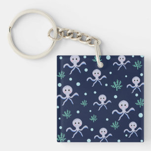 Porte-clés Poulpe sous le motif enfants de la mer