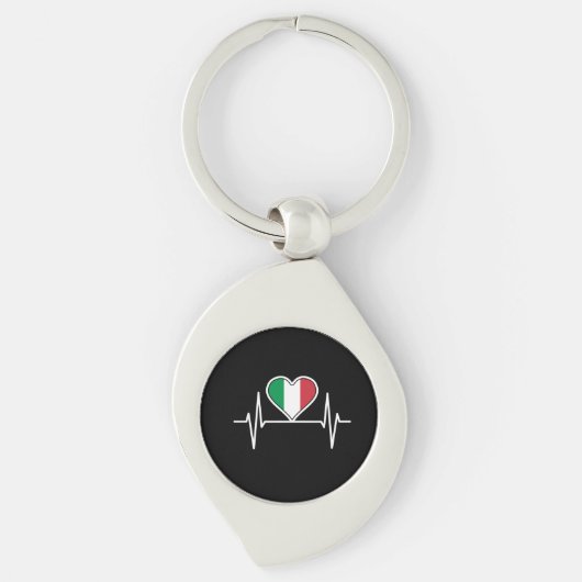 Porte-clés Pouls du drapeau de l'Italie (Devant)