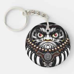 Porte-clés Poupée Daruma Art Japonais