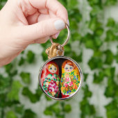 Porte-clés Poupées colorées de Matryoshka (Main)