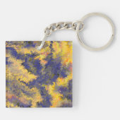 Porte-clés Pour acrylique, Bronze, Or, Noir, Cristaux / (Dos)