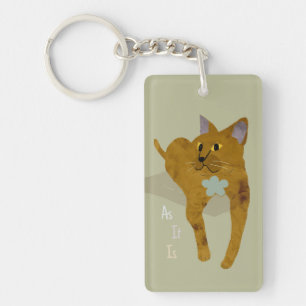 Porte-clés pour amateur de chats avec paroles de s
