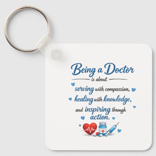 Porte-clés pour cadeaux de médecin (Recto)