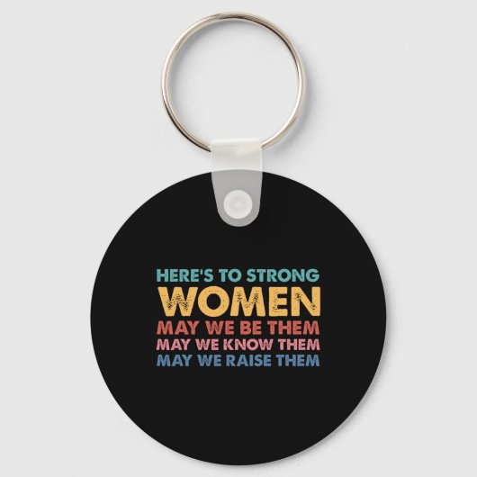 Porte-clés Pour des femmes fortes Inspirationnelle Intersecti (Recto)