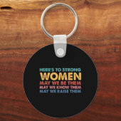 Porte-clés Pour des femmes fortes Inspirationnelle Intersecti (Recto)