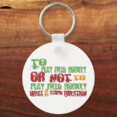 Porte-clés Pour jouer au hockey sur gazon (Recto)