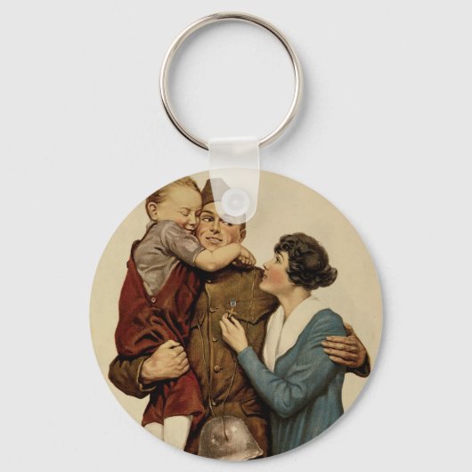 Porte-clés Pour la maison et le pays (Recto)