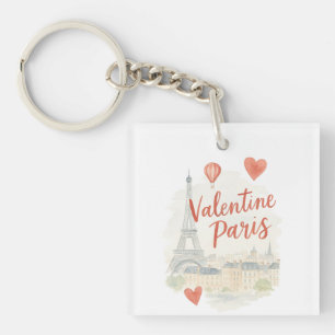 Porte-clés Pour les amoureux de Paris Art de Paris romantiq