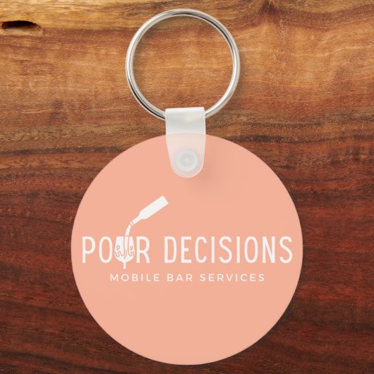 Porte-clés Pour les décisions Mobile Bar Services (Verso)