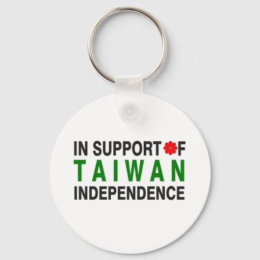 Porte-clés Pour l'indépendance de Taïwan (Recto)