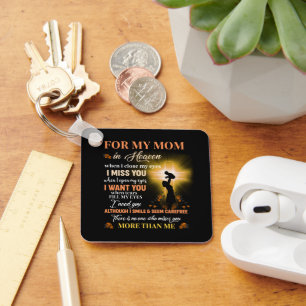 Porte-clés Pour Ma Mère Dans Le Ciel Cadeau Du Jour Mémorial 