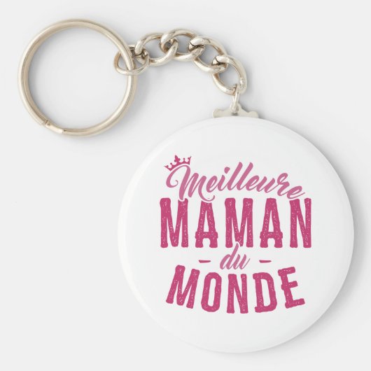 Porte-clés pour Mère - Meilleure Maman du Monde Sleutelhanger (Voorkant)