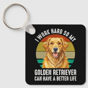 Porte-clés Pour que mon Golden Retriever ait une meilleure vi